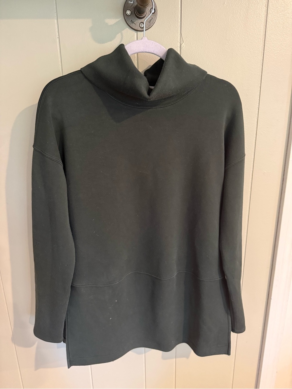 SPANX Dark Green Cowl Neck Sweater